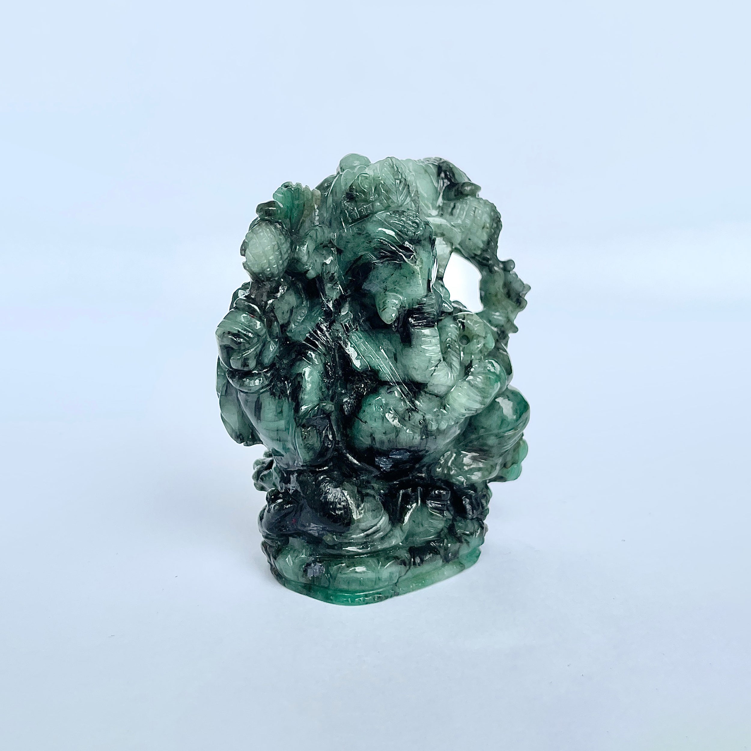 พระพิฆเนศทรงมรกต 905 กะรัต สูง 7.3 ซม.(EMD-MRT-6.)