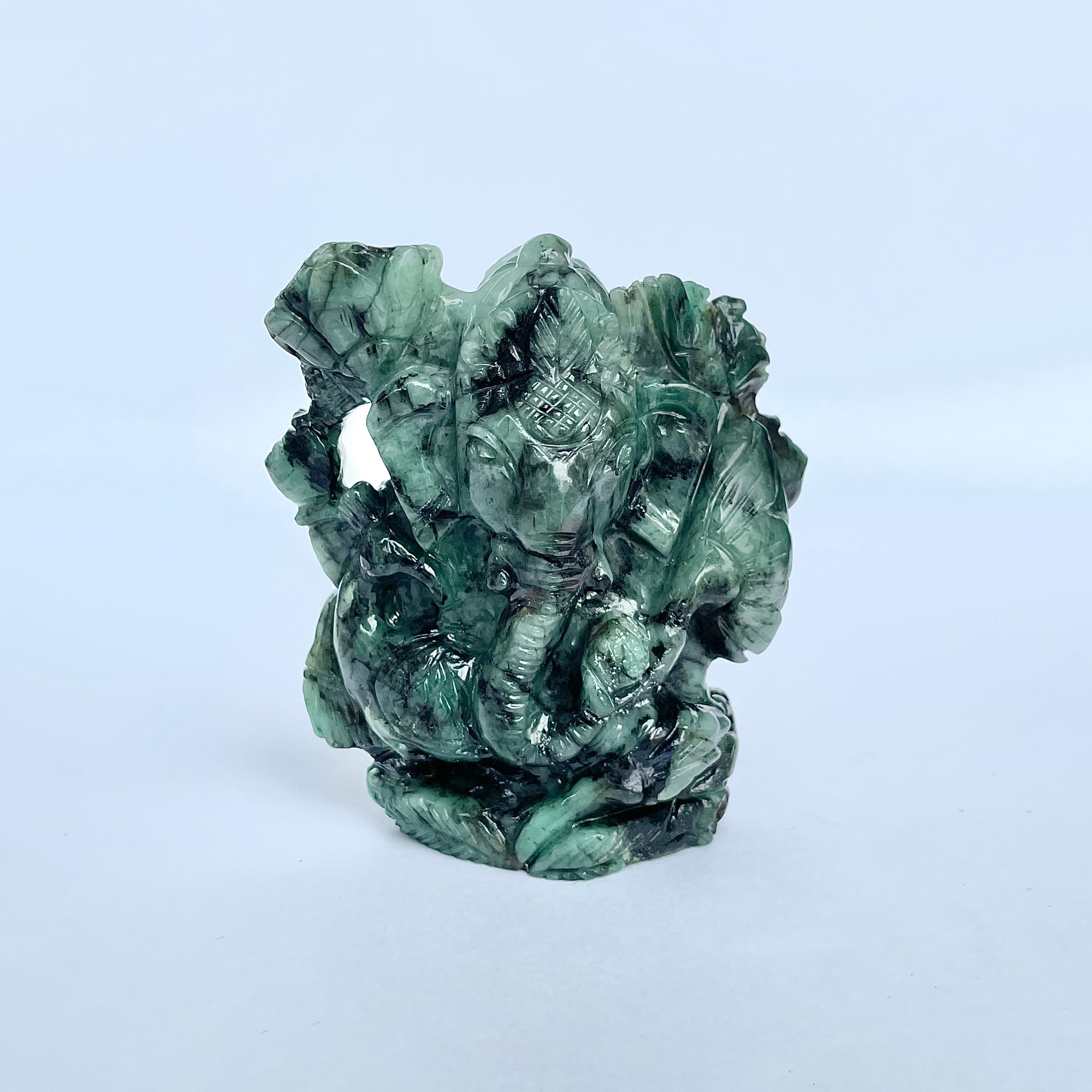 พระพิฆเนศทรงมรกต 905 กะรัต สูง 7.3 ซม.(EMD-MRT-6.)