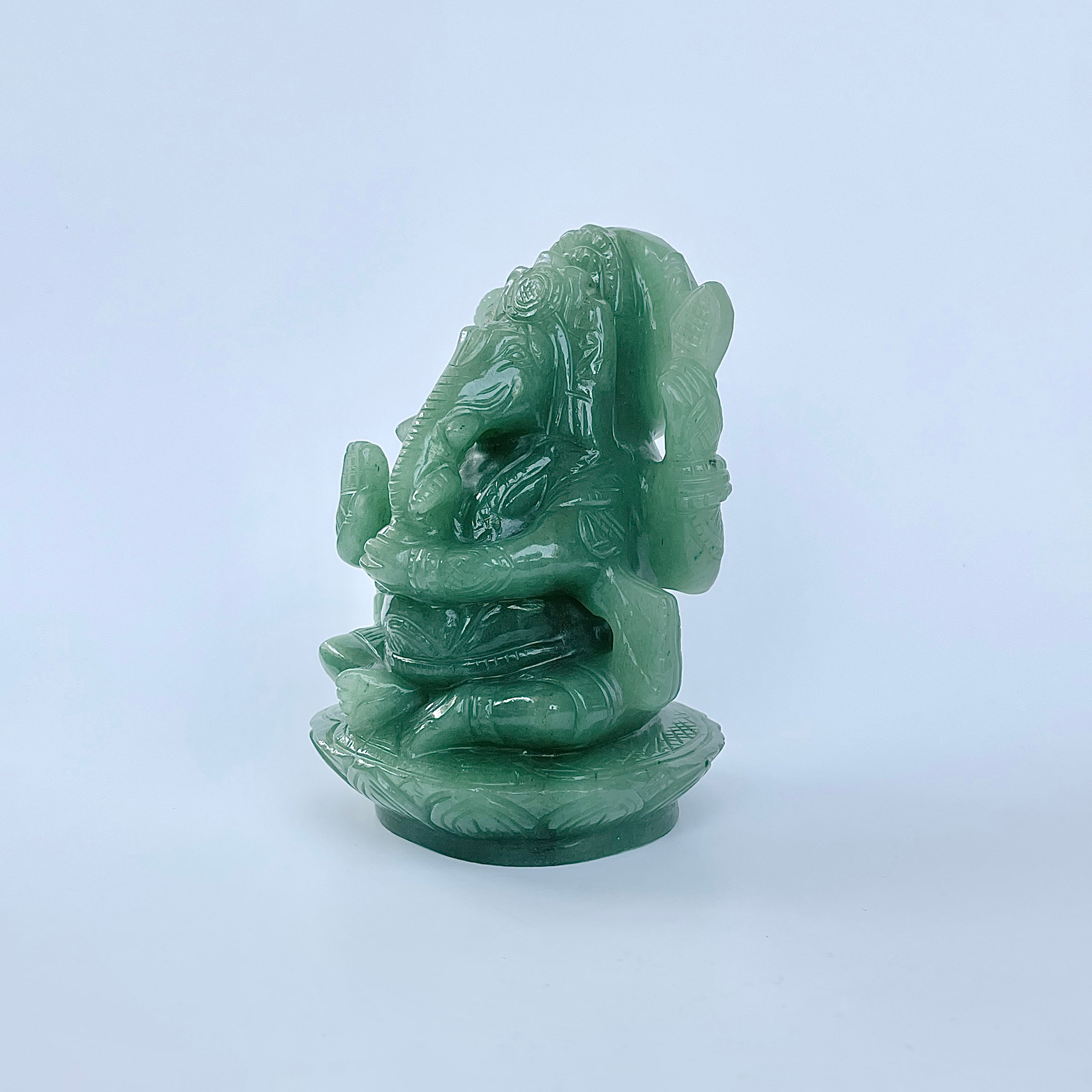 Green Aventurine Ganesha Idol 2985 กะรัต-(GAV-MRT-3.)