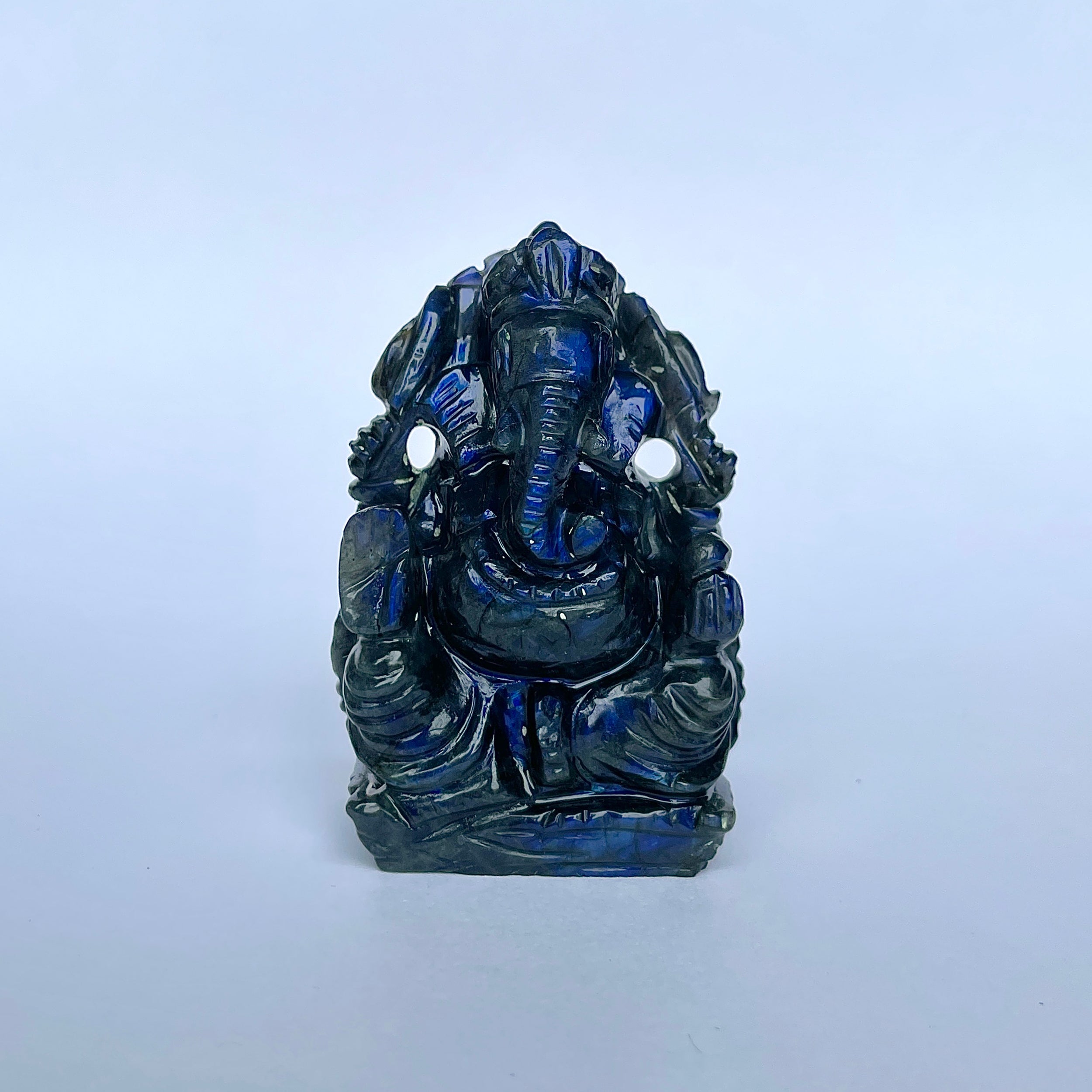 พระพิฆเนศลาบราโดไรต์ 535 กะรัต พระพิฆเนศ สูง 6.6 ซม.(LBD-MRT-5.)