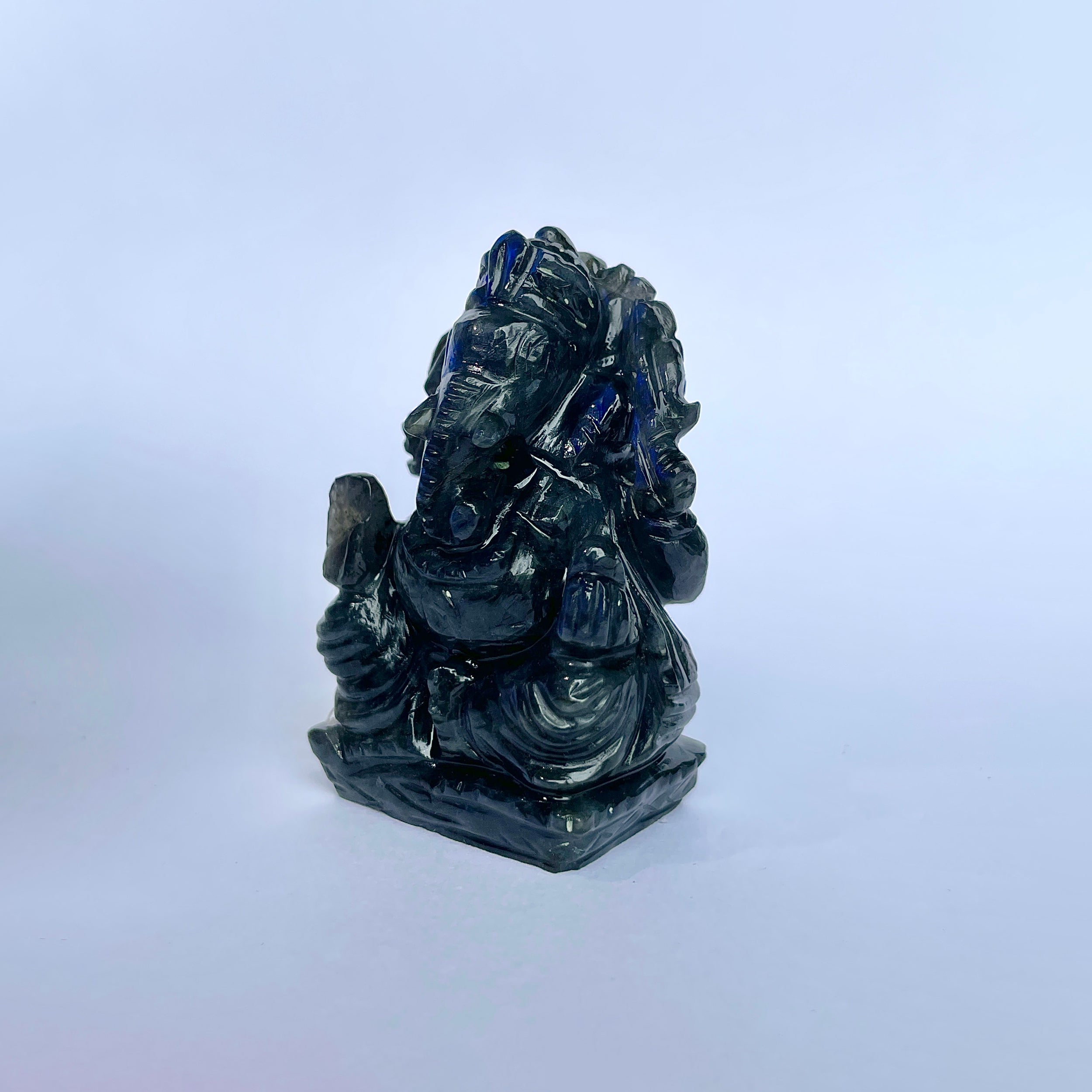 พระพิฆเนศลาบราโดไรต์ 535 กะรัต พระพิฆเนศ สูง 6.6 ซม.(LBD-MRT-5.)