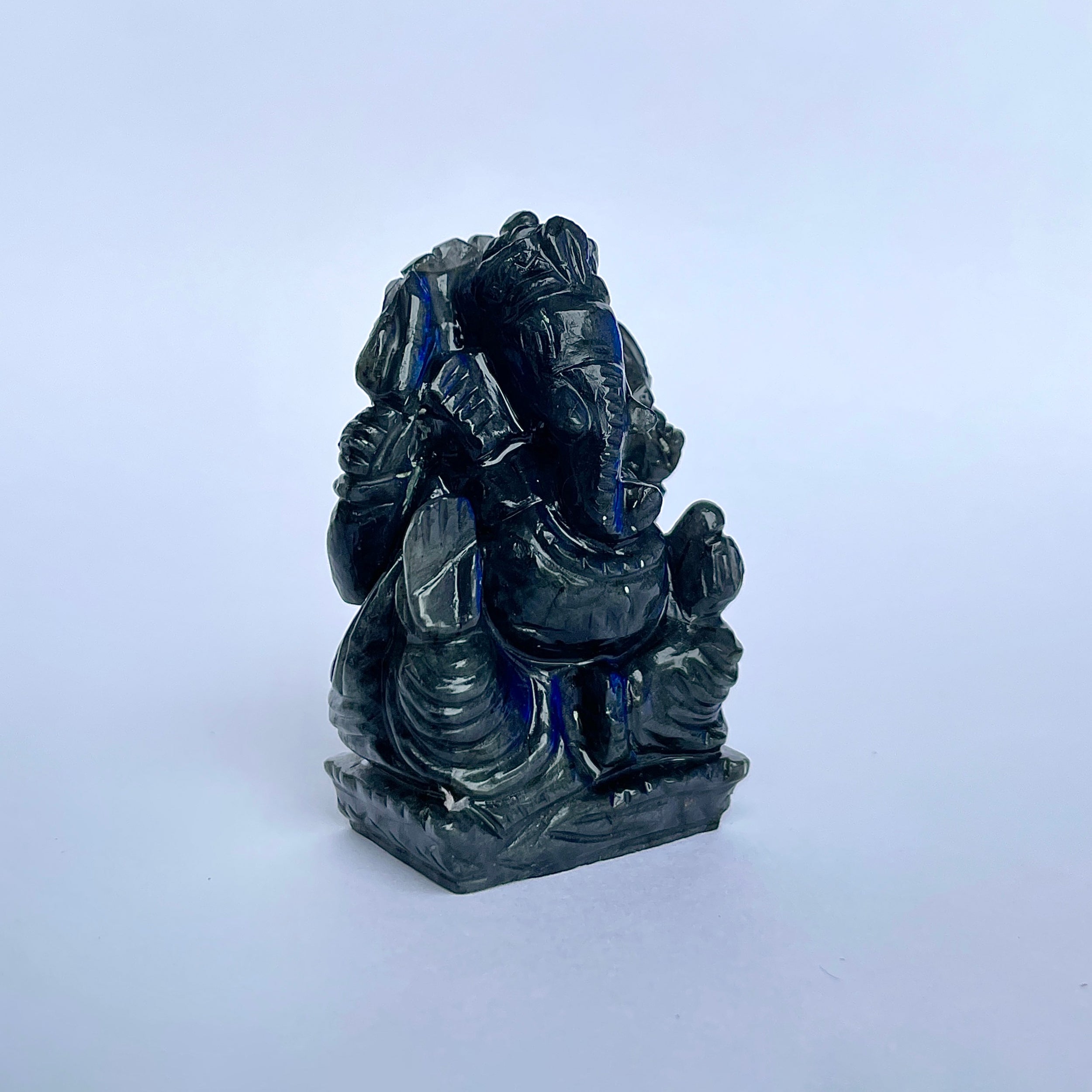 พระพิฆเนศลาบราโดไรต์ 535 กะรัต พระพิฆเนศ สูง 6.6 ซม.(LBD-MRT-5.)