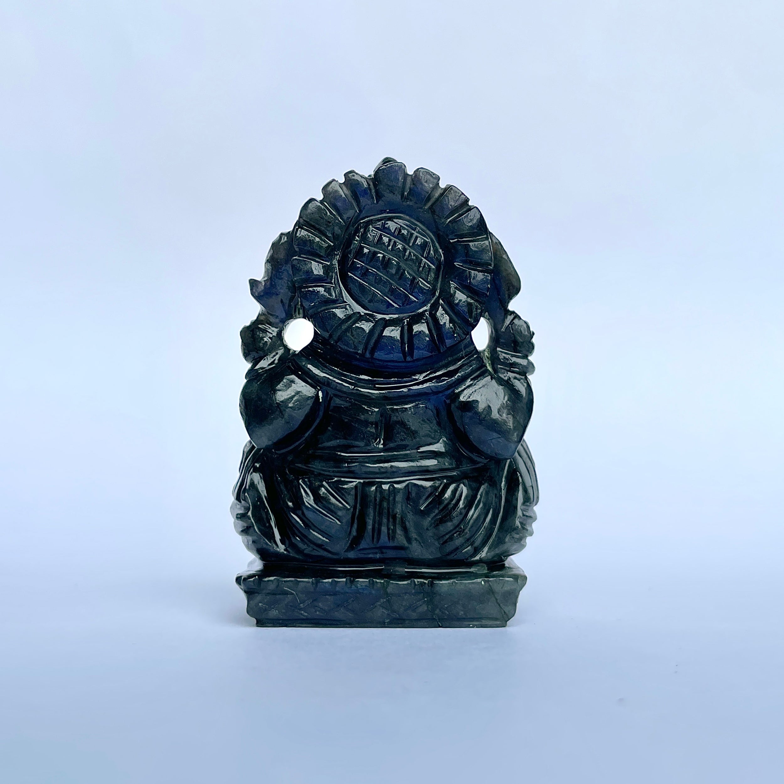 พระพิฆเนศลาบราโดไรต์ 535 กะรัต พระพิฆเนศ สูง 6.6 ซม.(LBD-MRT-5.)