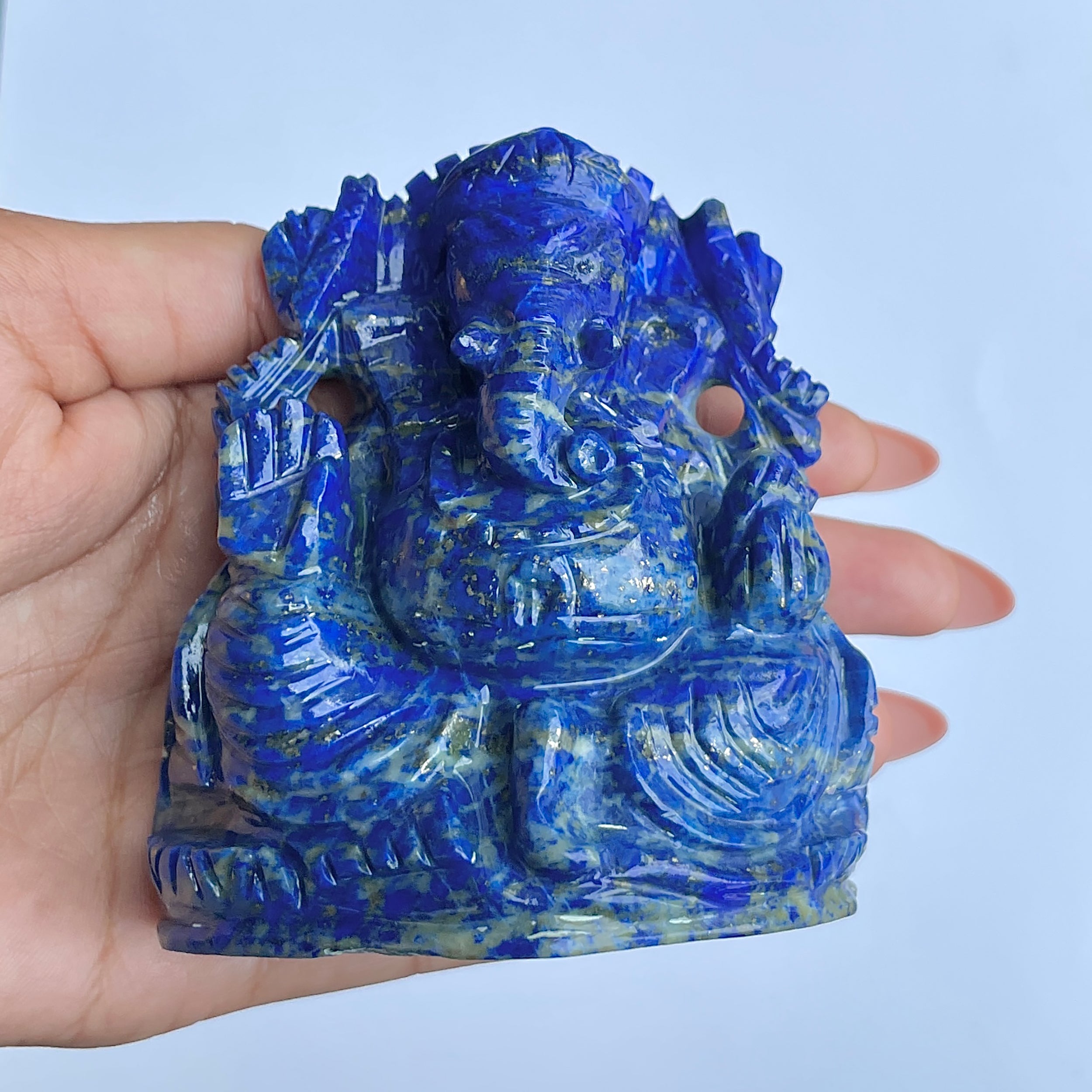 พระพิฆเนศวรลาพิสลาตัน น้ำหนัก 2315 กะรัต ส่วนสูง 9.2 ซม.(LLP-MRT-2.)