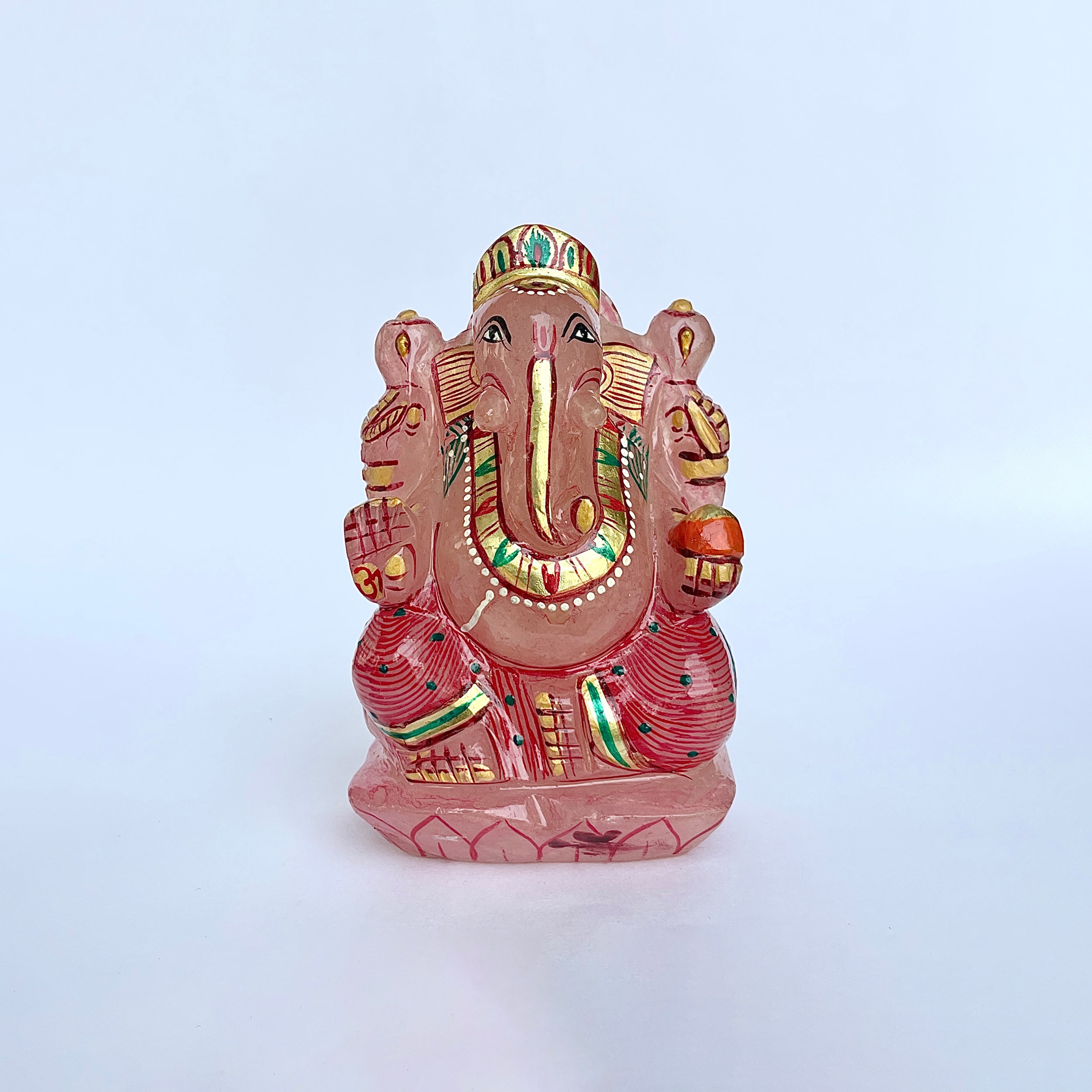 พระพิฆเนศรูปเคารพโรสควอตซ์-(RSQ-MRT-10.)