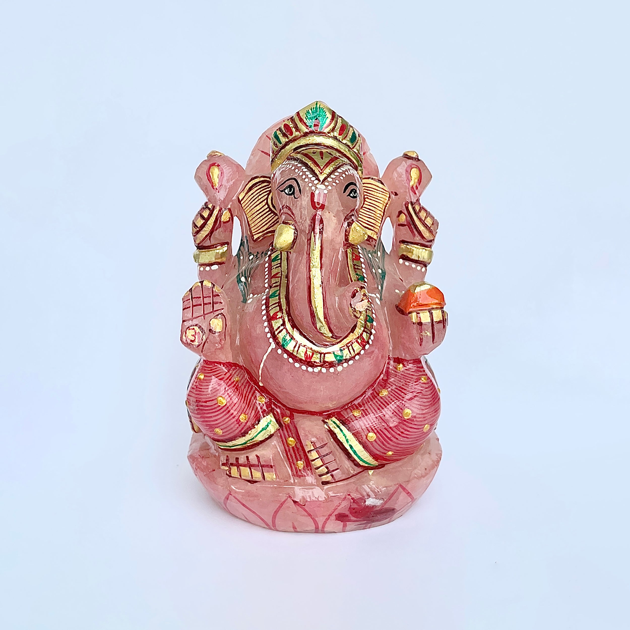 พระพิฆเนศรูปเคารพโรสควอตซ์-(RSQ-MRT-10.)