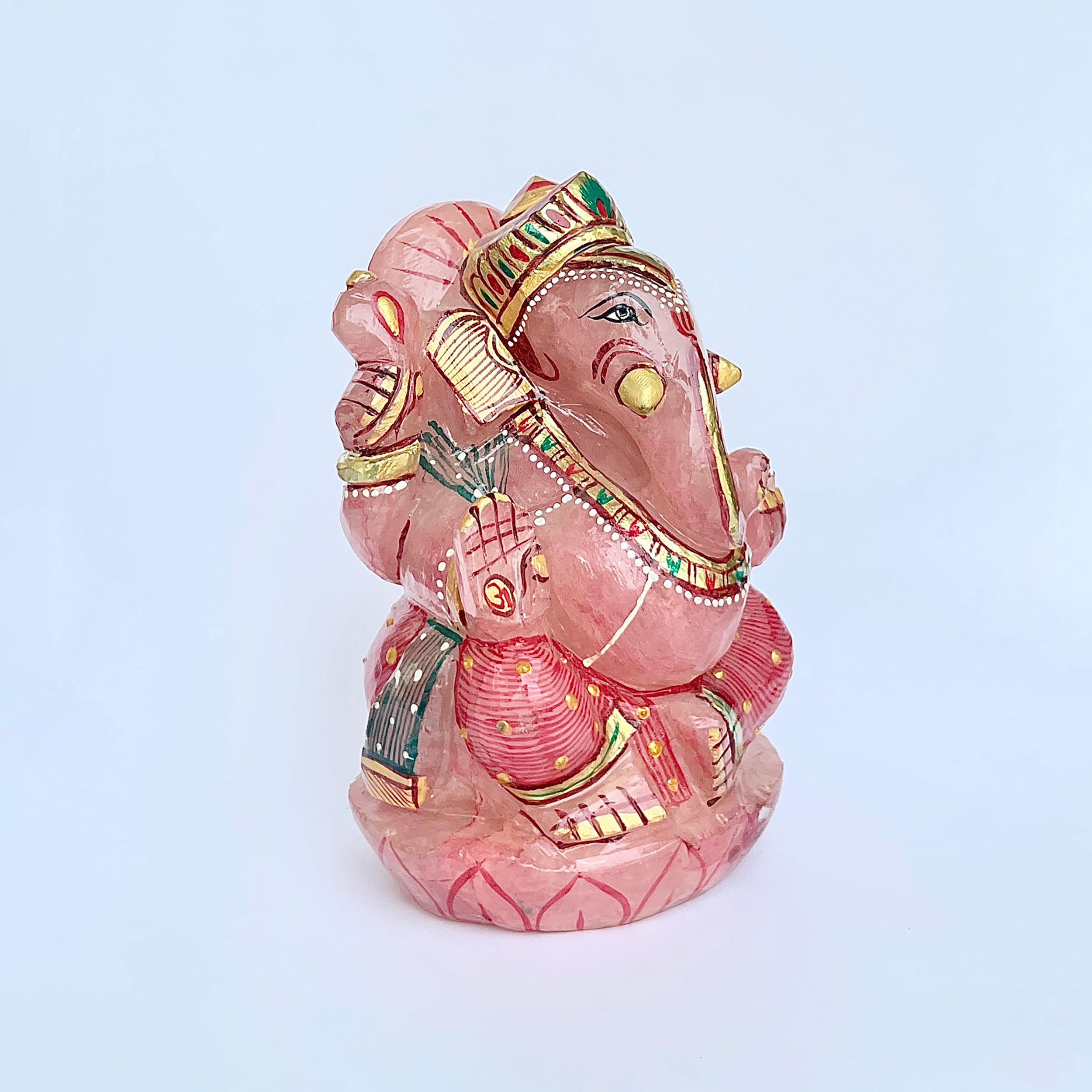 พระพิฆเนศรูปเคารพโรสควอตซ์-(RSQ-MRT-10.)