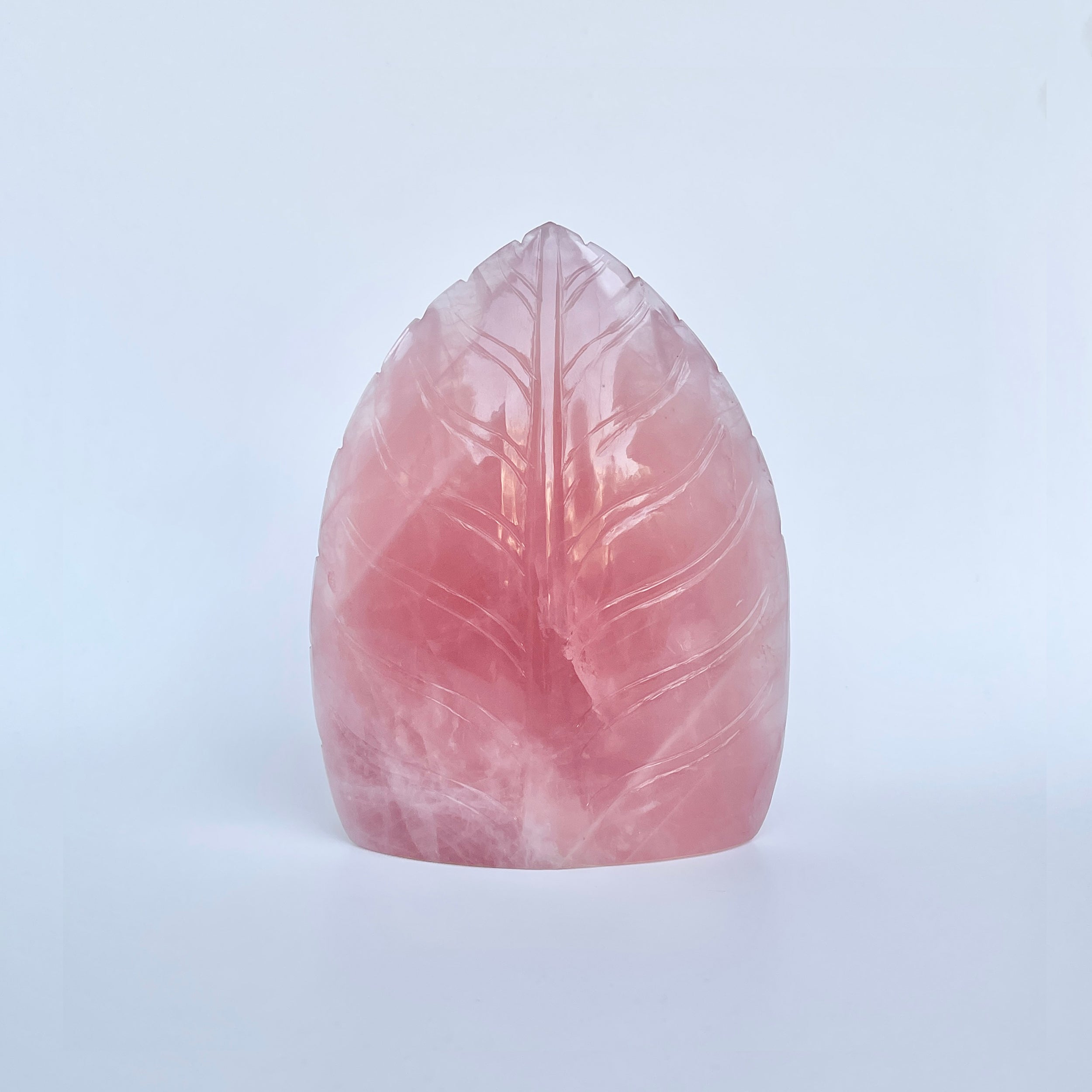 รูปเคารพพระพิฆเนศหินโรสควอตซ์ น้ำหนัก 5840 กะรัต ส่วนสูง :-14.7 ซม.-(RSQ-MRT-28.)