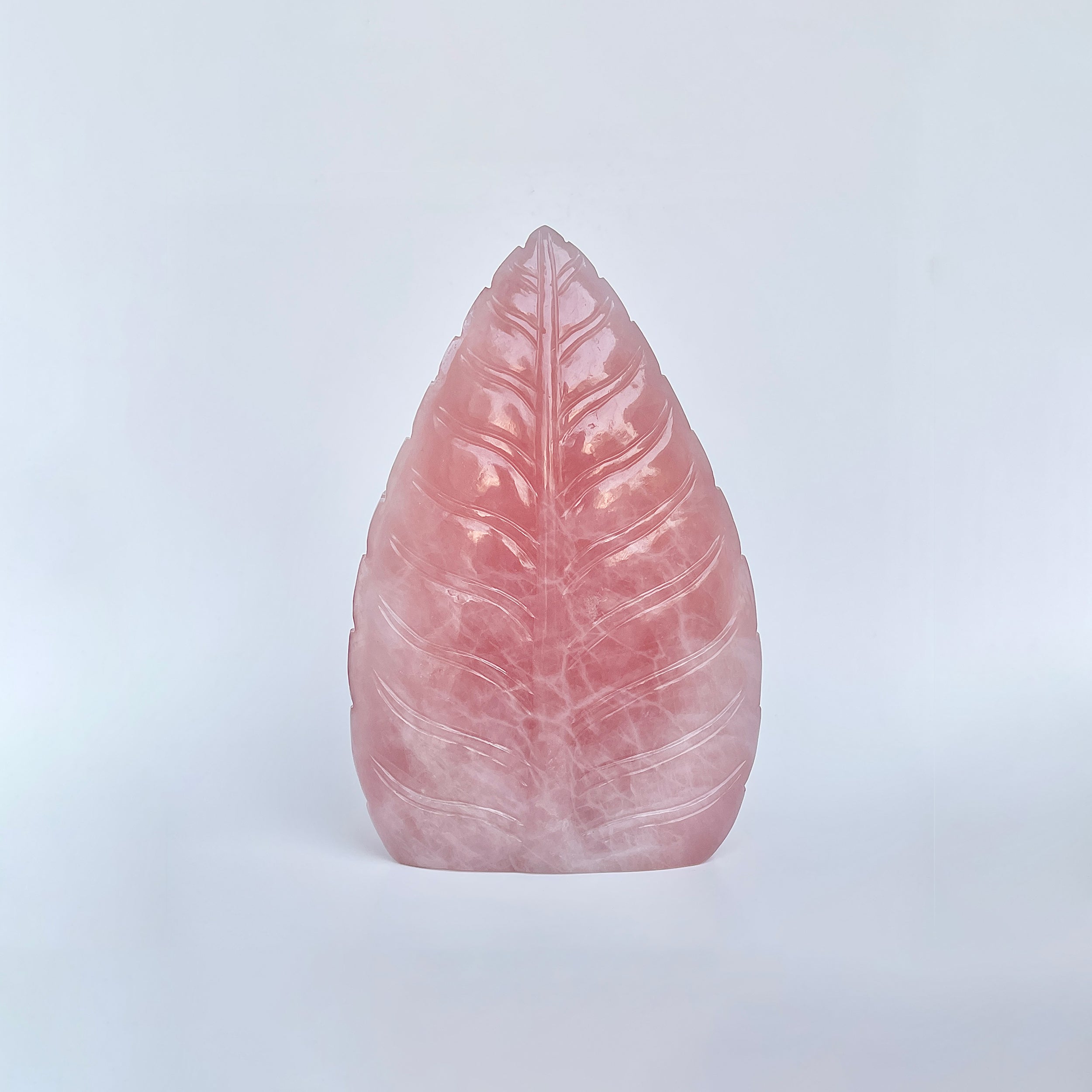 รูปเคารพพระพิฆเนศหินโรสควอตซ์ น้ำหนัก 9520 กะรัต ส่วนสูง :-17.7 ซม.-(RSQ-MRT-29.)